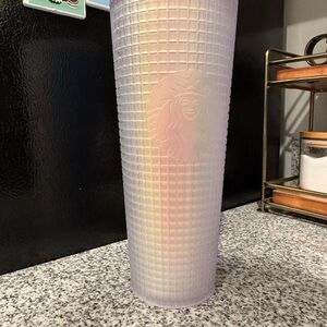 Starbucks Iridescent soft touch grid Tumbler